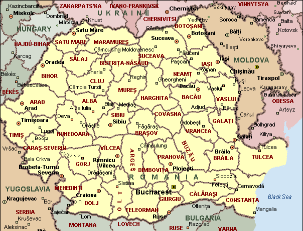 Bacau Map